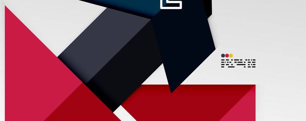 Błyszczące trójkąty kolorów i geometryczne kształty wektor abstrakcyjne tło - Wektor, obraz