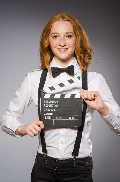Nő a film board - Fotó, kép