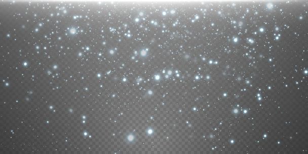 Bokeh lumière lumière effet arrière-plan. Fond de Noël de poussière brillante Confettis de bokeh doré brillant de Noël et texture de superposition d'étincelles pour votre conception. - Vecteur, image