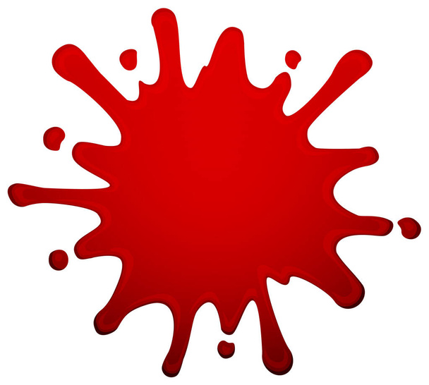 Vektorová ilustrace tvaru červené krevní stříkance - Vektor, obrázek