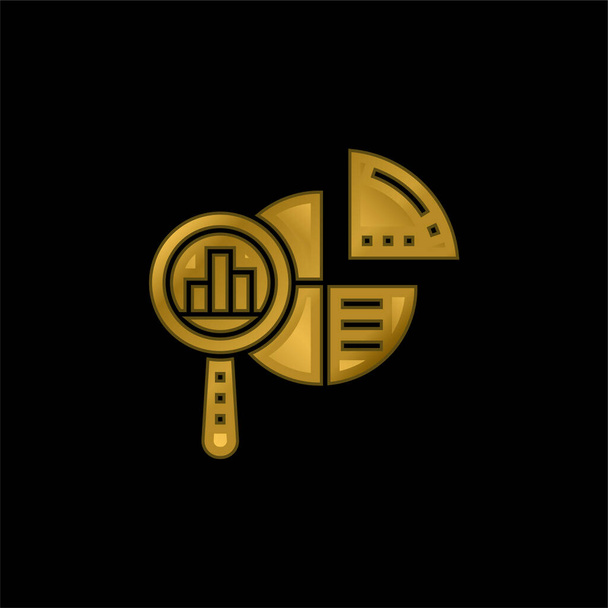 Облік золотистої металевої ікони або вектор логотипу
 - Вектор, зображення