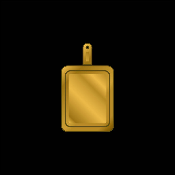 Tablero plateado icono metálico - Vector, Imagen