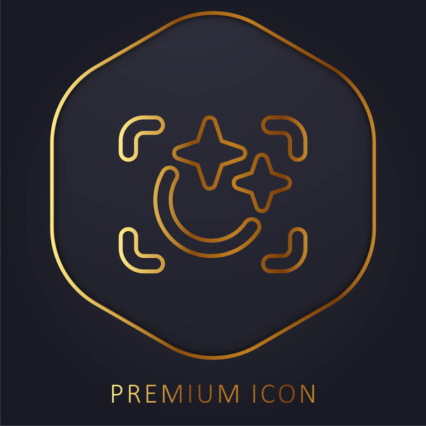 Schönheit goldene Linie Premium-Logo oder Symbol - Vektor, Bild