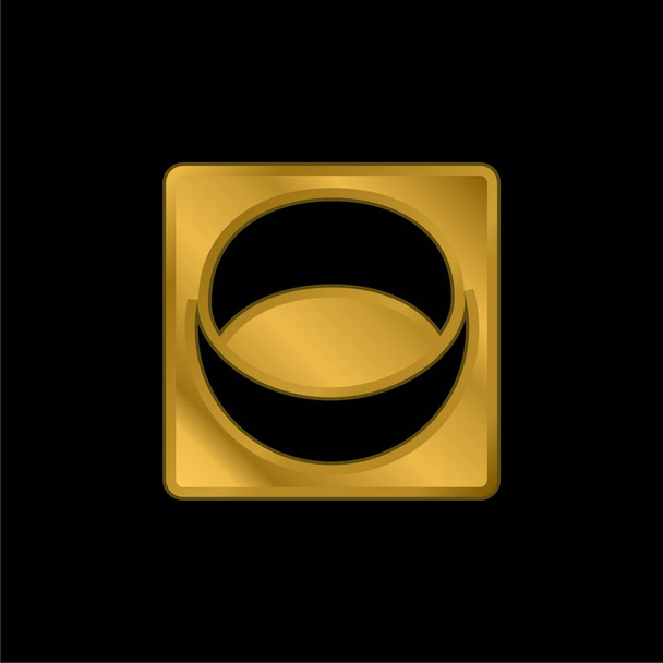 Ashley Madison Social Logo gold plated metalic icon or logo vector - Vector, Image