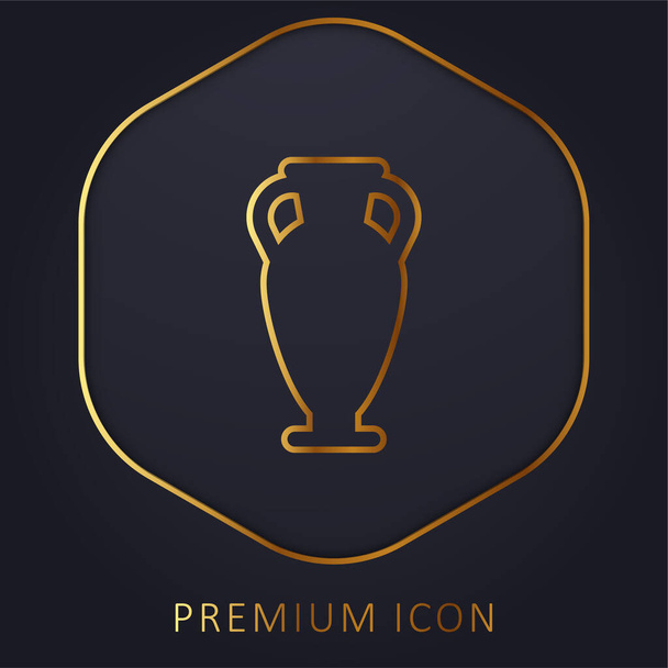 Zlaté prémiové logo nebo ikona Amphora - Vektor, obrázek