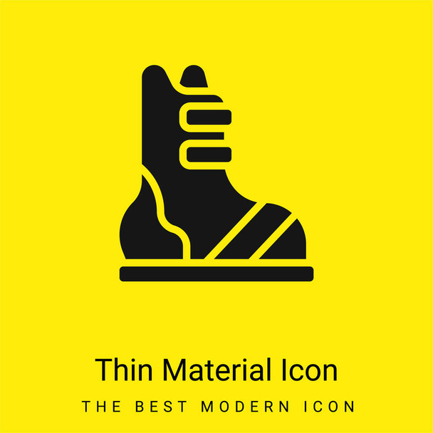 Boty minimální jasně žlutá ikona materiálu - Vektor, obrázek
