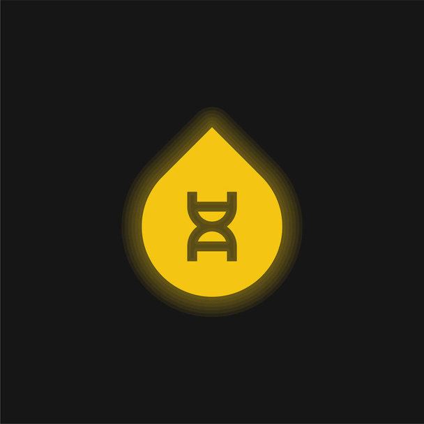 Krvavě žlutá zářící ikona - Vektor, obrázek