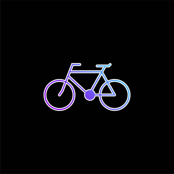 Kerékpár kék gradiens vektor ikon - Vektor, kép