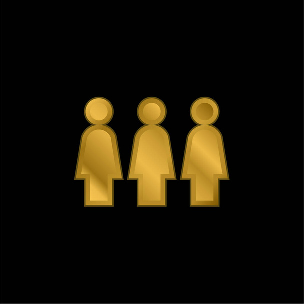 Позолоченная икона активизма или вектор логотипа - Вектор,изображение