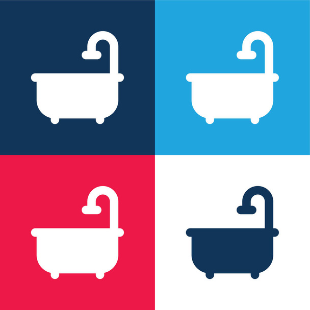 https://cdn.create.vista.com/api/media/small/470790878/stock-vector-bathtub-blue-red-four-color-minimal-icon-set