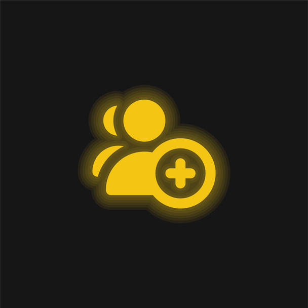 Додати жовту піктограму користувача, що світиться неоном
 - Вектор, зображення