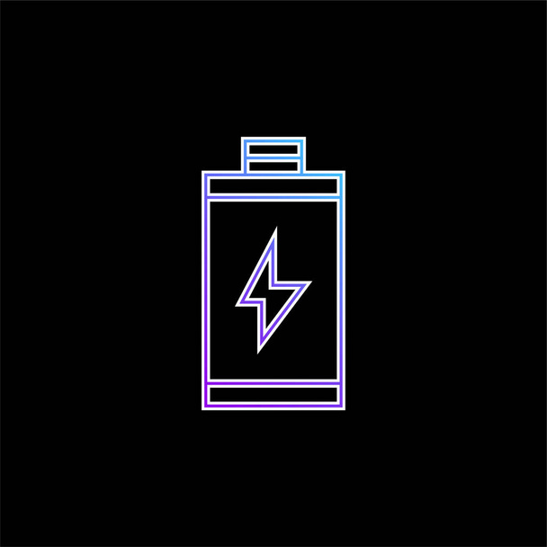 Vektorová ikona modrého přechodu baterie - Vektor, obrázek
