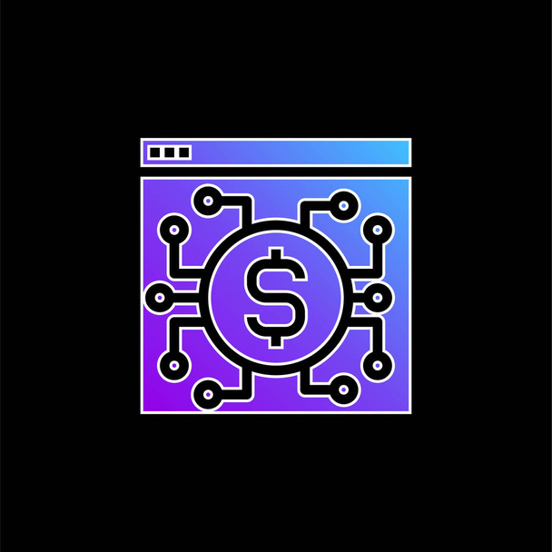 Ikona modrého přechodu aplikace - Vektor, obrázek
