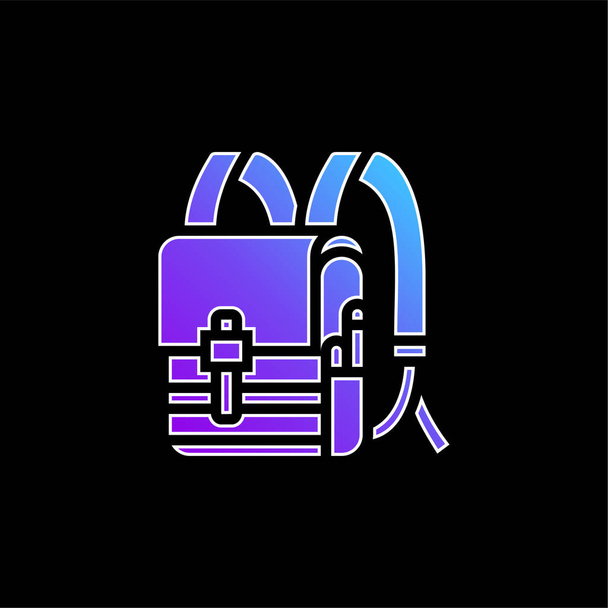 Vektorová ikona modrého přechodu batohu - Vektor, obrázek