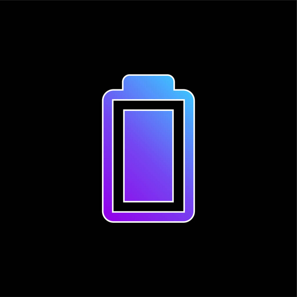 Battery blue gradient vector icon - Vector, Image