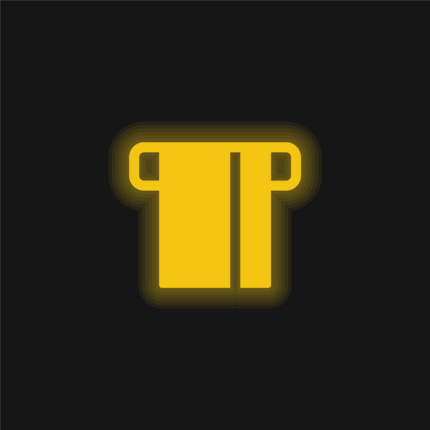 Atm Card жовта сяюча неонова іконка
 - Вектор, зображення