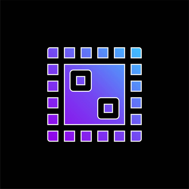 Board Game blue gradient vector icon - Vector, Image