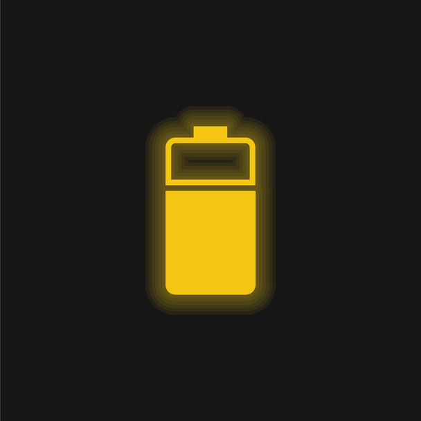 Ikona žluté záře baterie - Vektor, obrázek