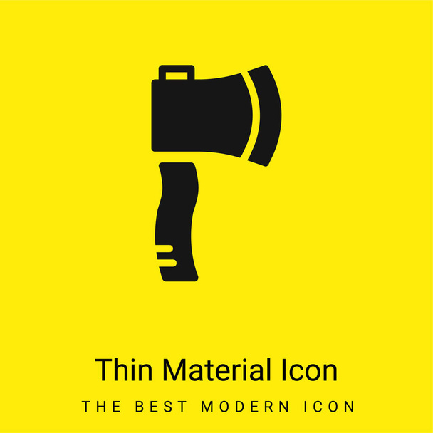 Axe minimális fényes sárga anyag ikon - Vektor, kép