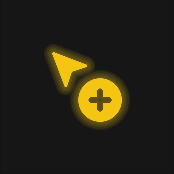 Додати жовту піктограму світячого неону
 - Вектор, зображення
