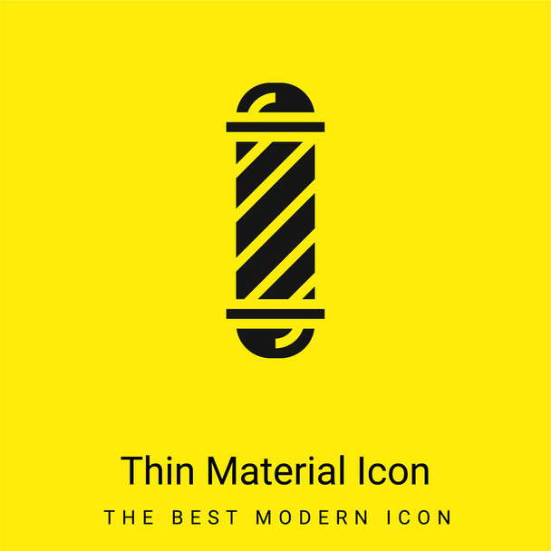 Barber Pole minimální jasně žlutý materiál ikona - Vektor, obrázek