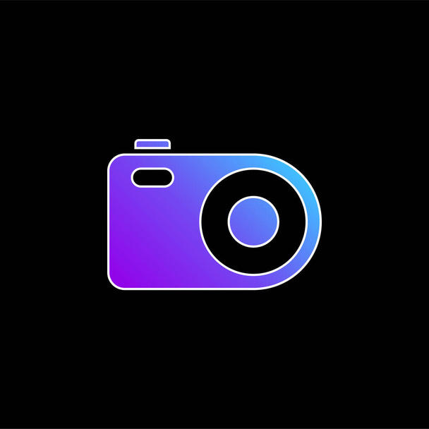 Analogical Photo Camera blue gradient vector icon - Vector, Image