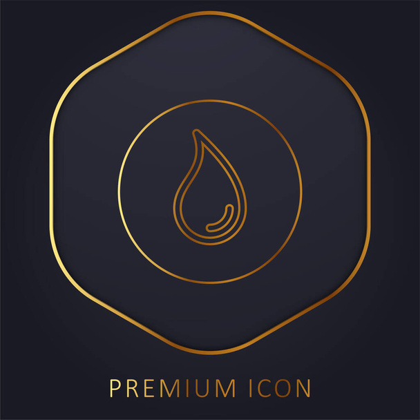 Blur golden line premium logo or icon - Vector, Image