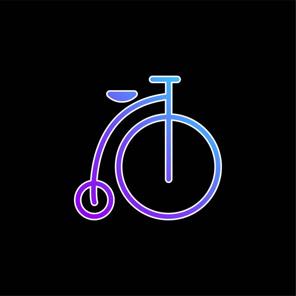 Велосипед синій градієнт вектор значок
 - Вектор, зображення