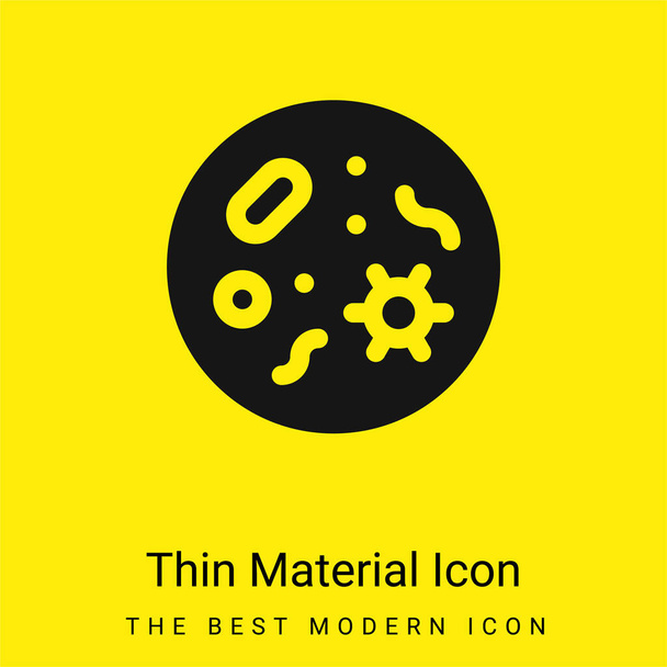 Batteri icona minimale materiale giallo brillante - Vettoriali, immagini