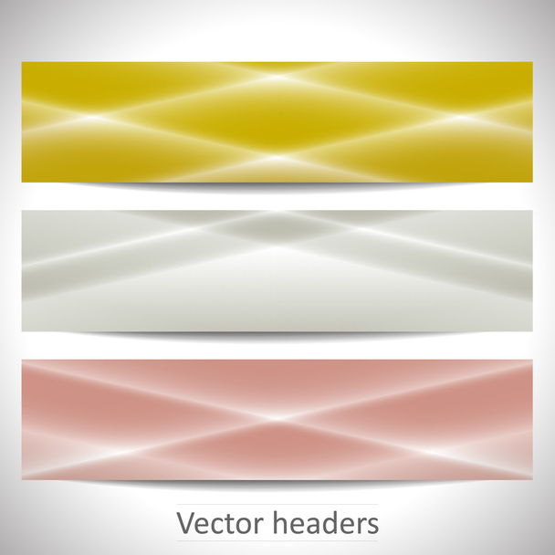 webové záhlaví, nastavte vektorové bannerů - Vektor, obrázek