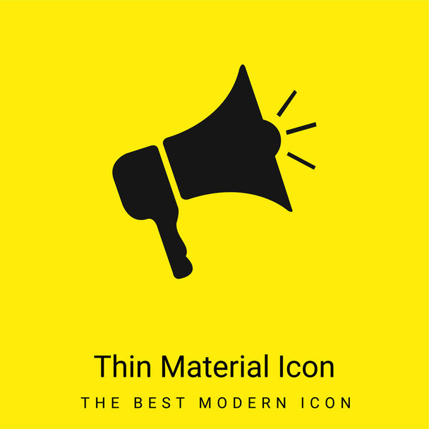 Wzmacniacz minimalny jasnożółty materiał ikona - Wektor, obraz