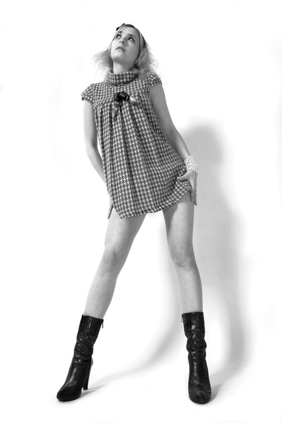 Beautiful girl in high boots - Valokuva, kuva