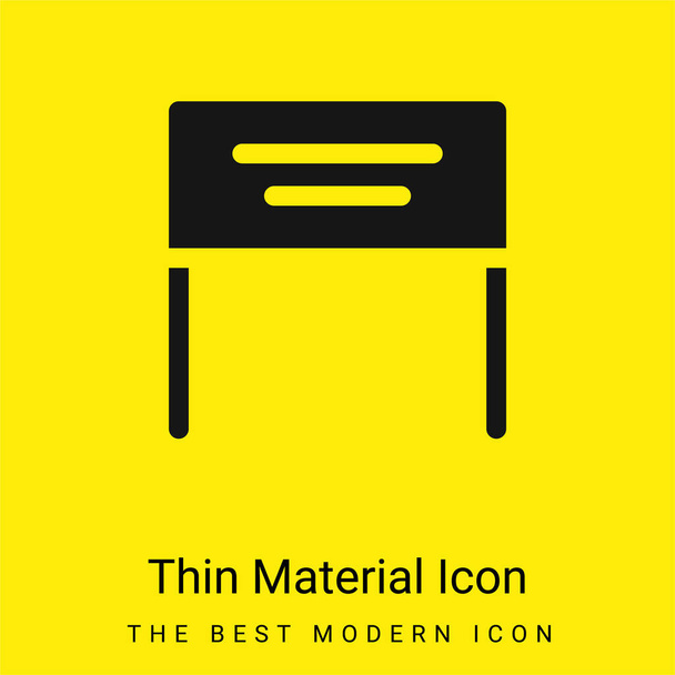 Banner minimální jasně žlutý materiál ikona - Vektor, obrázek