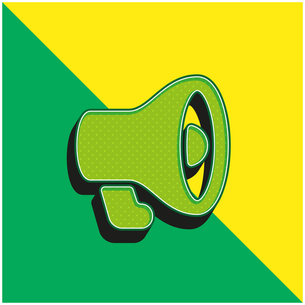 Реклама Зелено-жовтий сучасний 3d векторний логотип
 - Вектор, зображення