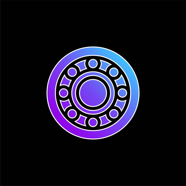 Alloy Wheel mavi gradyan vektör simgesi - Vektör, Görsel