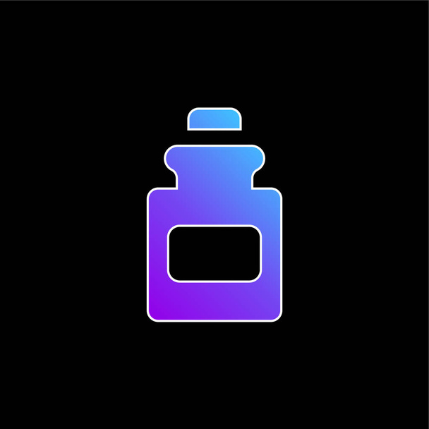 Botella azul gradiente vector icono - Vector, imagen