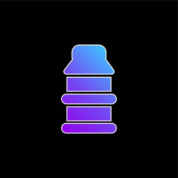 Baby Bottle Variante blu gradiente icona vettoriale - Vettoriali, immagini