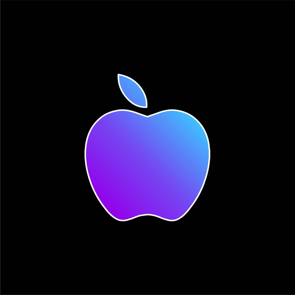 Icône vectorielle dégradée bleu pomme - Vecteur, image