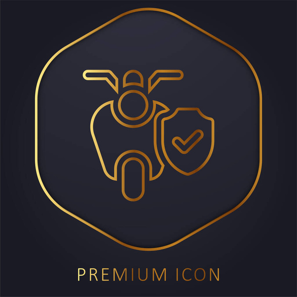 Bike goldene Linie Premium-Logo oder Symbol - Vektor, Bild