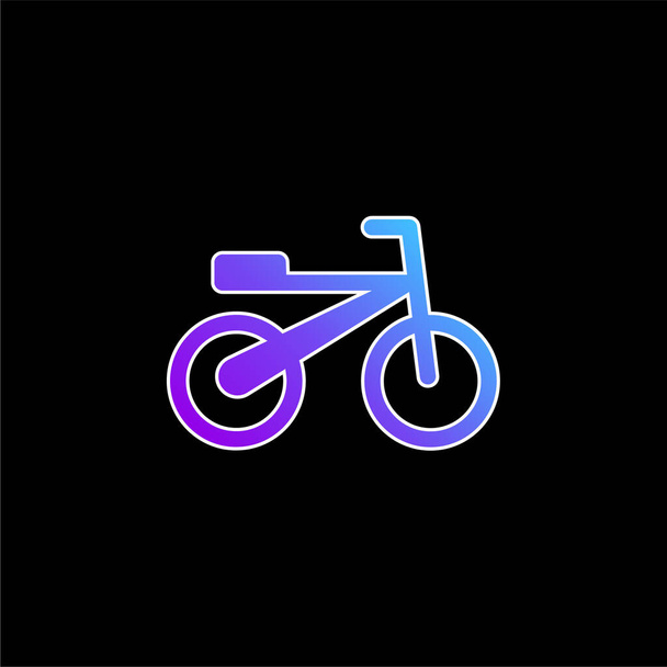 Icône vectorielle de dégradé bleu vélo - Vecteur, image