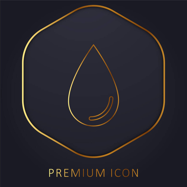 Bloed gouden lijn premium logo of pictogram - Vector, afbeelding