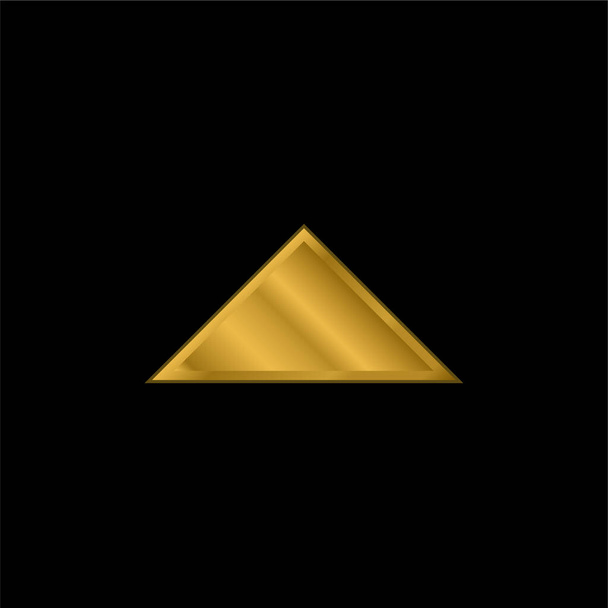 Arrow, Navigate, Zárja arany bevonatú fém ikon vagy logó vektor - Vektor, kép