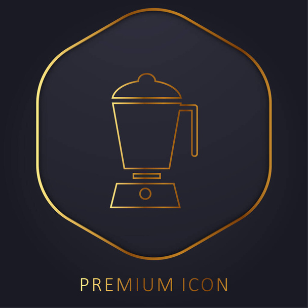 Blender golden line premium logo or icon - Vector, Image