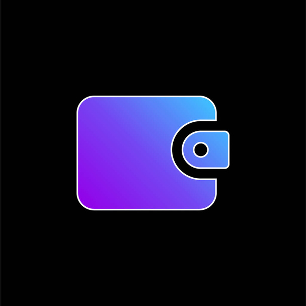 Billfold icône vectorielle dégradé bleu - Vecteur, image