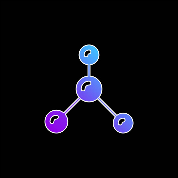 Atomlar mavi gradyan vektör simgesi - Vektör, Görsel