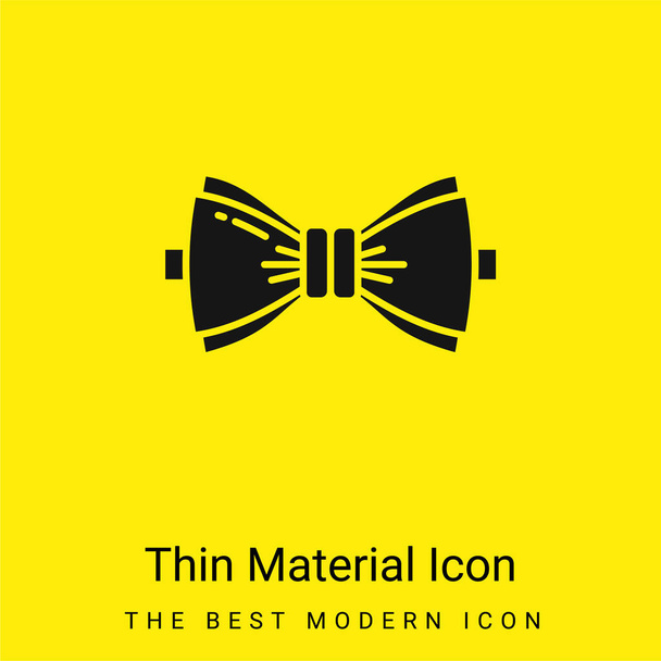 Arc minimal icône de matériau jaune vif - Vecteur, image