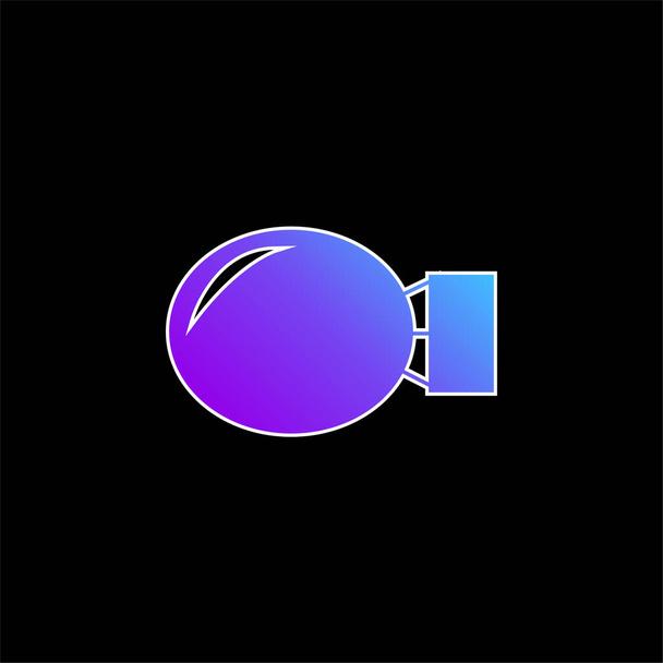 Ícone de vetor gradiente azul bomba - Vetor, Imagem