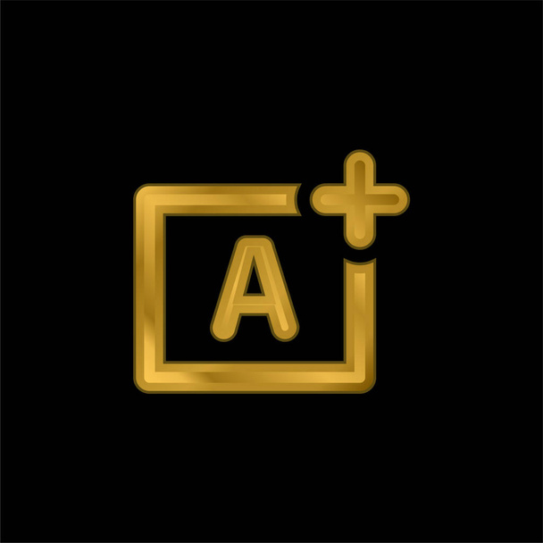 Перфорація Пріоритет золотий металевий значок або вектор логотипу
 - Вектор, зображення