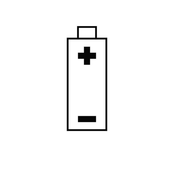 Illustration battery icon on white background - Photo, Image