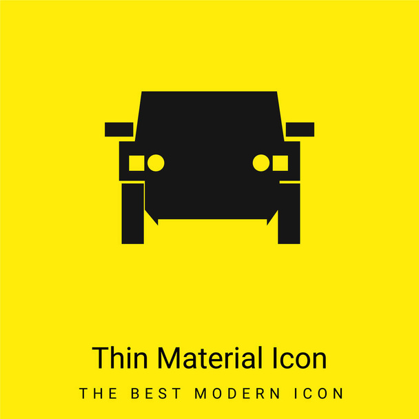 Все Вантажний автомобіль мінімальна яскраво-жовта піктограма матеріалу
 - Вектор, зображення